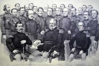 Currier & Ives Illustration 19th Century. Champions of the Union